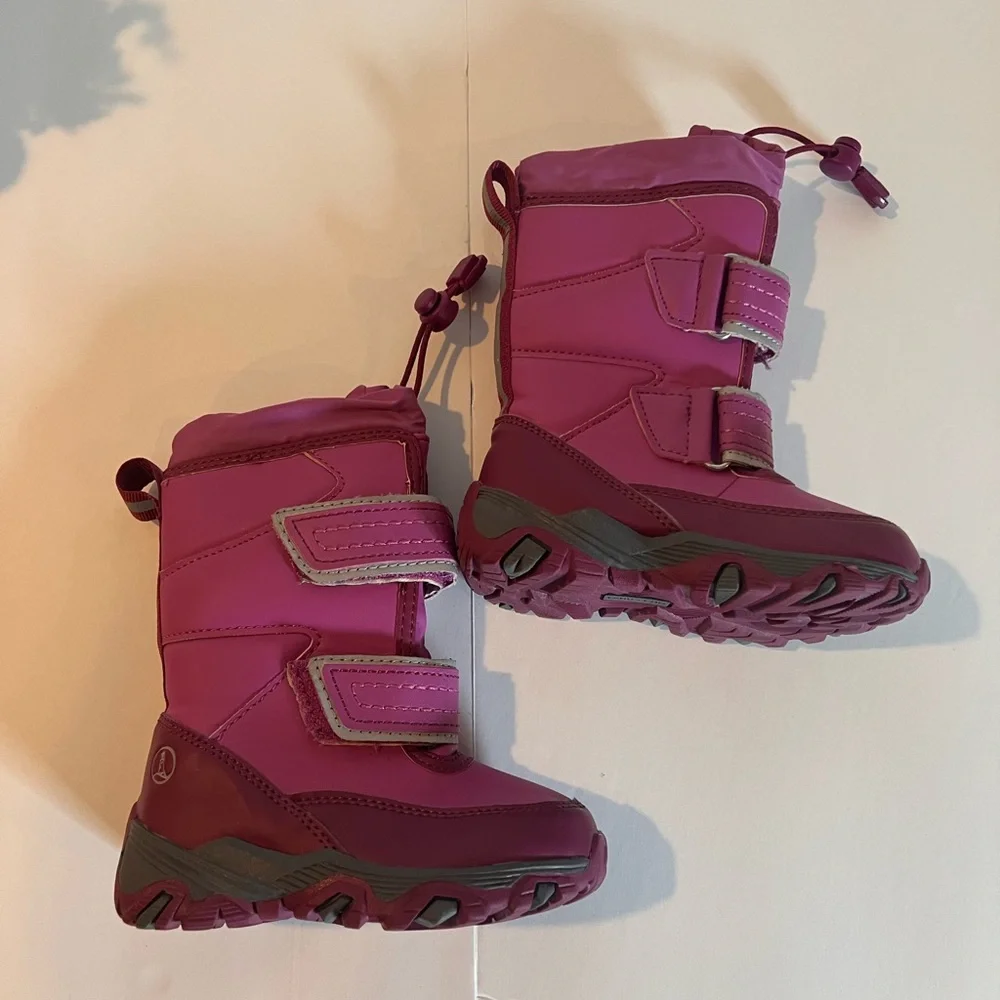 Land’s End Snow Flurry Insulated Pink/Purple Toddler Boots sz 6